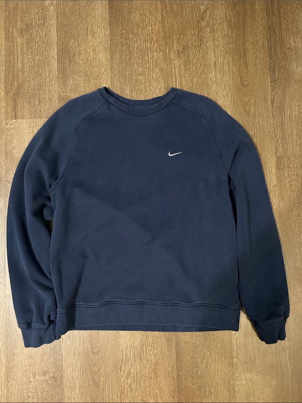 Nike Navy Crewneck Sweatshirt with White Swoosh
